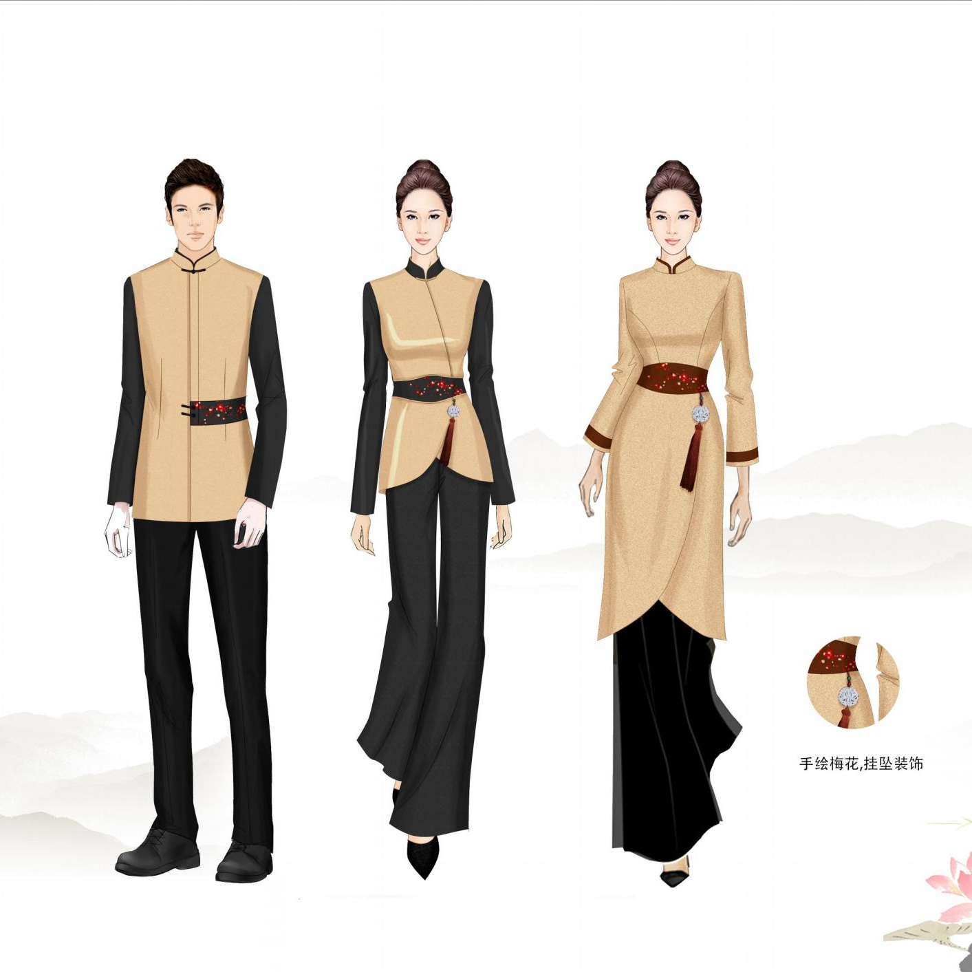 大酒店前臺工作服要如何選擇？答案就在這里【金剪子服裝】